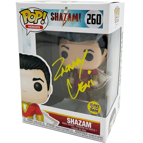Zachary Levi Autographed Shazam Funko Pop! Figure