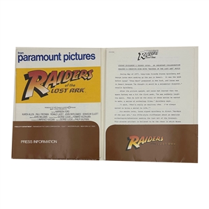 Raiders of the Lost Ark Original Press Kit