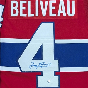 Jean Beliveau Autographed Montreal Canadiens Fanatics Premium Jersey