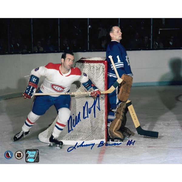 Johnny Bower & Dick Duff Autographed 8X10 Photo