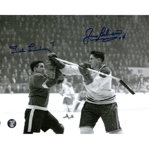 Ted Lindsay & Jean Beliveau Autographed 8X10 Photo