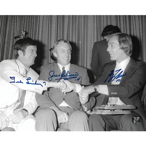 Ted Lindsay/Jean Beliveau/Guy Lafleur Autographed 8X10 Photo