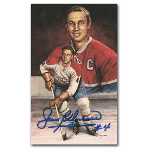 Jean Beliveau Autographed Legends of Hockey Card