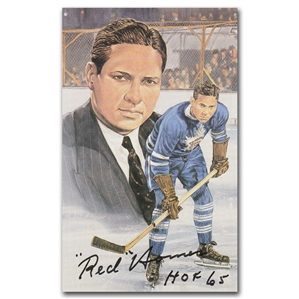 Red Horner Autographed Legends of Hockey Card