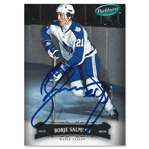 Borje Salming Autographed 2006-07 Parkhurst Hockey Card