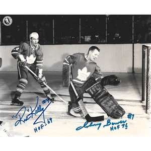 Johnny Bower & Red Kelly Autographed Toronto Maple Leafs 8X10 Photo