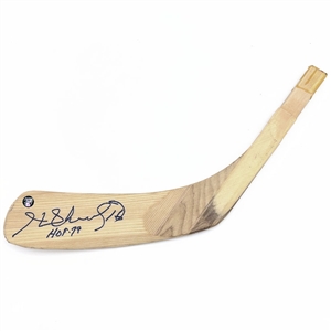 Henri Richard Autographed Stick Blade w/"HOF 79" Inscription