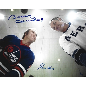 Gordie Howe & Bobby Hull Autographed Limited-Edition 8X10 Combo Photo