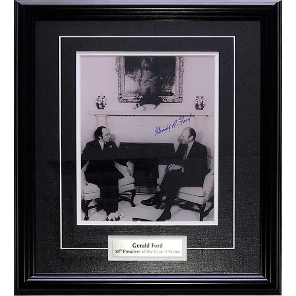Gerald Ford Framed Autographed 8X10 Photo