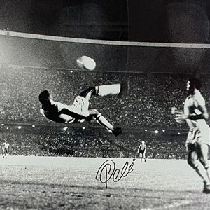 Pele Framed Autographed 16X20 Photo