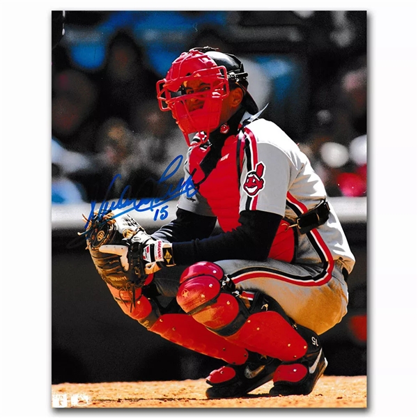 Sandy Alomar Jr. Autographed Cleveland Indians 8X10 Photo