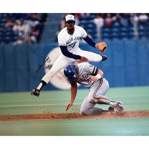 Nelson Liriano Autographed Toronto Blue Jays 16X20 Photo