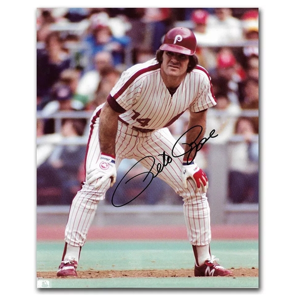 Pete Rose Autographed Philadelphia Phillies 8X10 Photo